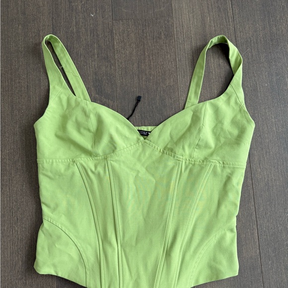 Zara Green Corset Top - Picture 2 of 3